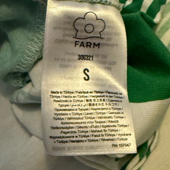 Farm Rio Green Print Maxi Dress with Rainbow Stripe - Picture 8 of 10